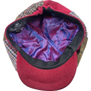 Patchwork Multi-Colour Eight Panel Newsboy Cap