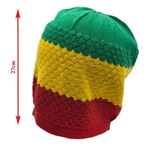 Rastafari Knitted Slouch Beanies