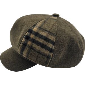 Womens Patchwork Newsboy Cap
