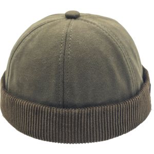 Docker Hat Brimless Rolled Cap