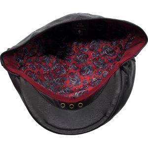 Genuine Leather Flat Cap