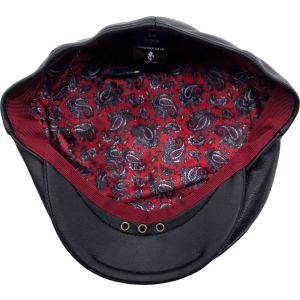 Genuine Leather Flat Cap