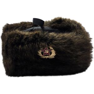 Soviet Red Star Cossack Trapper Hat