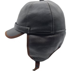 Genuine Leather Trapper Hat
