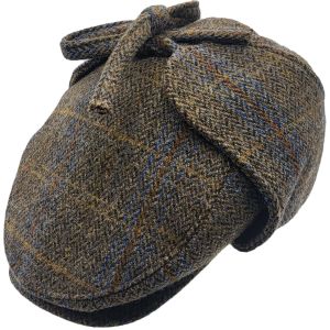Tweed Flat Cap with Ear Flapped