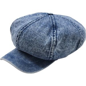 Denim Summer Big Apple Newsboy Cap