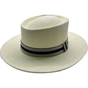 Round Pork Pie Panama Hat