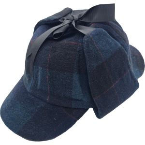 Check Pattern Sherlock Holmes Deerstalker Hat