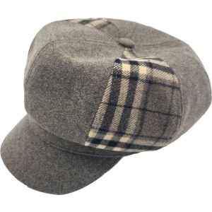 Womens Patchwork Newsboy Cap