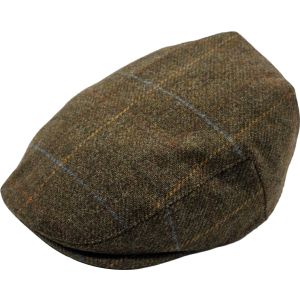 Check Tweed Flat Cap