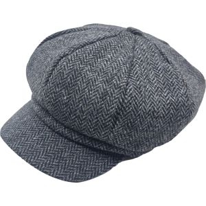 Women’s Herringbone Newsboy Cap