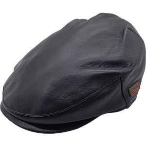 Genuine Leather Flat Cap