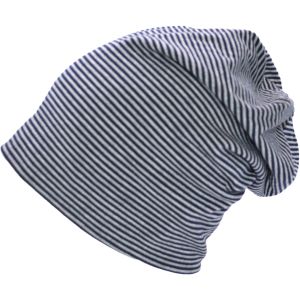 Stripy Slouch Beanie Hat
