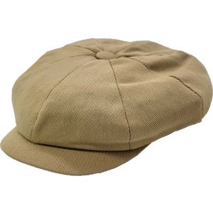 Mens Classic Newsboy/Bakerboy Cap in Beige