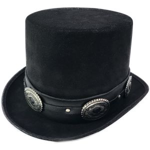 Unisex Fancy Black Topper Hat