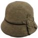 Womens Angora Cloche Hat - Grey
