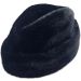Faux Fur Hat - Black Brown
