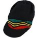Pan African Large Knitted Peaked Rasta Hat