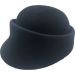 Womens Wool Felt Peaked Cloche Hat