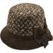 Womens Wool Vintage Cloche Hat - Black