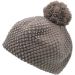 Womens Half Gem Slouch Beanie - Brown