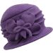 Womens Wool Vintage Cloche Hat