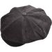 Large Corduroy Big Apple Newsboy Cap - Black