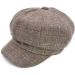 Woolly Newsboy Cap - Brown