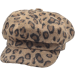 Womens Leopard Newsboy Cap