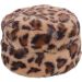 Leopard Print Fleece Faux Fur Hat