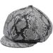 Snake Leather Newsboy Cap