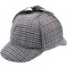 Sherlock Holmes Deerstalker Houndstooth Hat