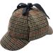 Sherlock Holmes Deerstalker Houndstooth Hat