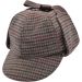 Sherlock Holmes Deerstalker Houndstooth Hat