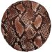 Womens PVC Animal Print French Berets