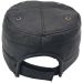 Adjustable Genuine Cowhide Leather Round Cap 