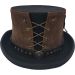 Leather Strapped Top Hat