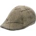 Herringbone Tweed 6 Panel Flat Cap