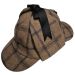 Checked Sherlock Holmes Deerstalker Hat