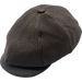 Genuine Leather Newsboy Cap