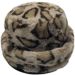 Soft Faux Fur Leopard Print Bucket Hat