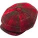 100% Wool Multicolour Check Pattern Newsboy Cap