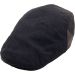 Plain Newsboy Cap with Faux Leather Peak