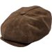 Faux Leather Newsboy Cap