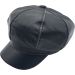 Women’s Faux Leather Newsboy Cap