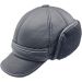 Genuine Leather Baseball Cap with Ear Flaps