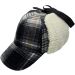 Plaid Winter Cap with Ear Flaps 