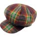 Women’s Multicolour Checked Newsboy Cap