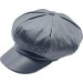Classic Leather Newsboy Cap