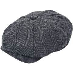Classic Herringbone Newsboy Cap